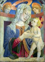 欧洲12-19世纪油画六_GIOVANNI da Rimini - The Virgin and Child with Two Angels